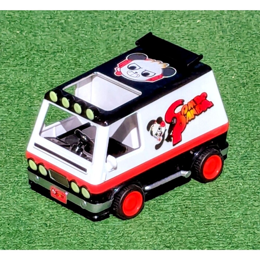 Ryan’s World Combo Panda Pullback Action Van Vehicle Collectible Toy EUC